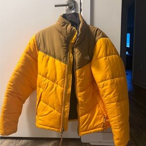 The North Face Yellow & Tan Men's Insulated Bomber Jacket